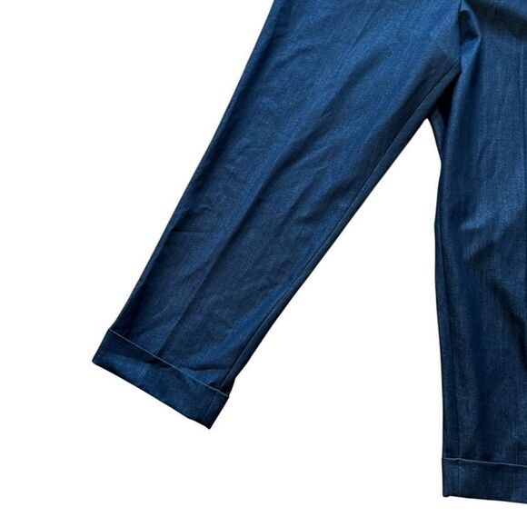 Lane Bryant Denim Chambray Trouser Dress Pants - Picture 4 of 8